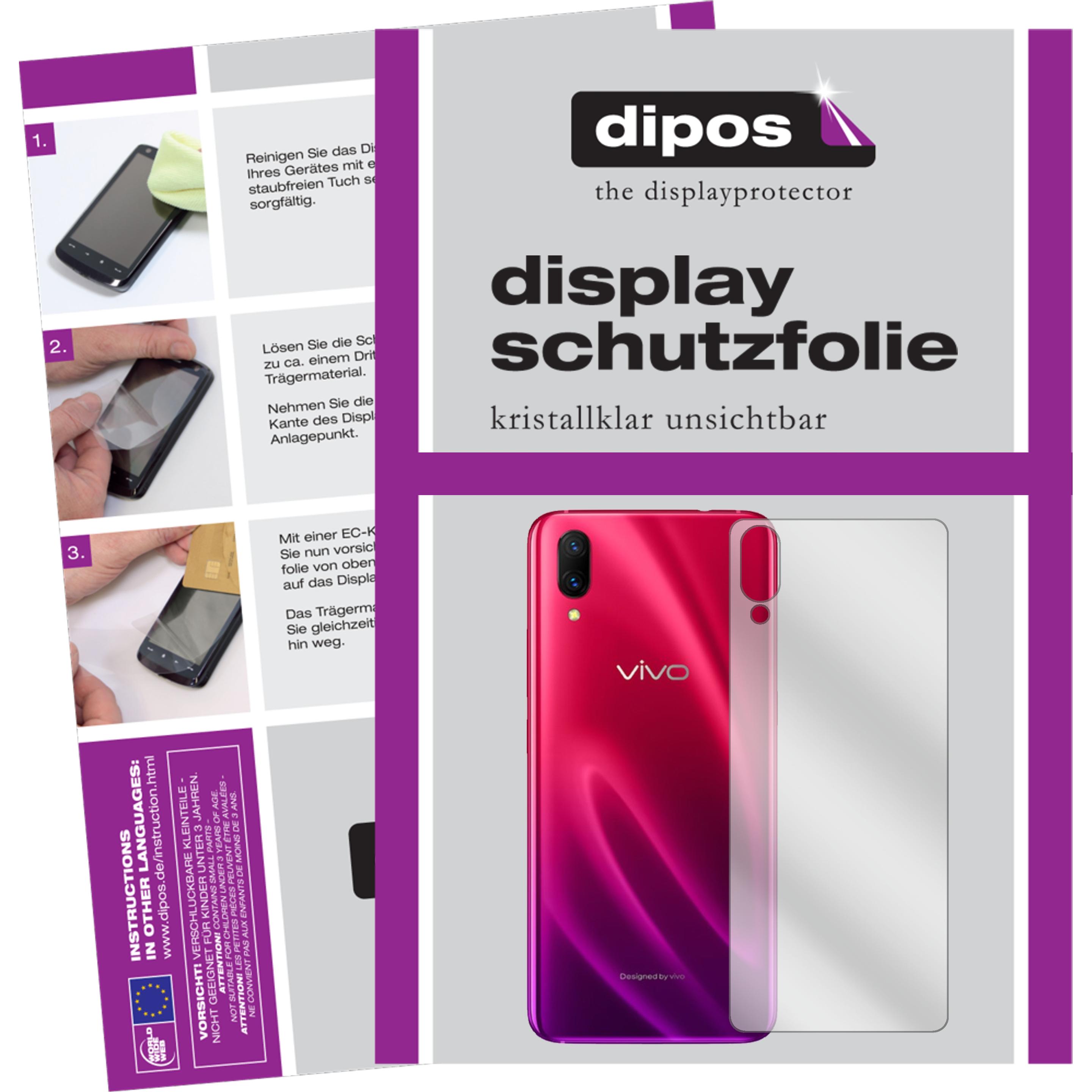 Dipos Displayschutzfolie Crystalclear (2 Stück, Vivo X23 Symphony), Smartphone Schutzfolie, Transparent
