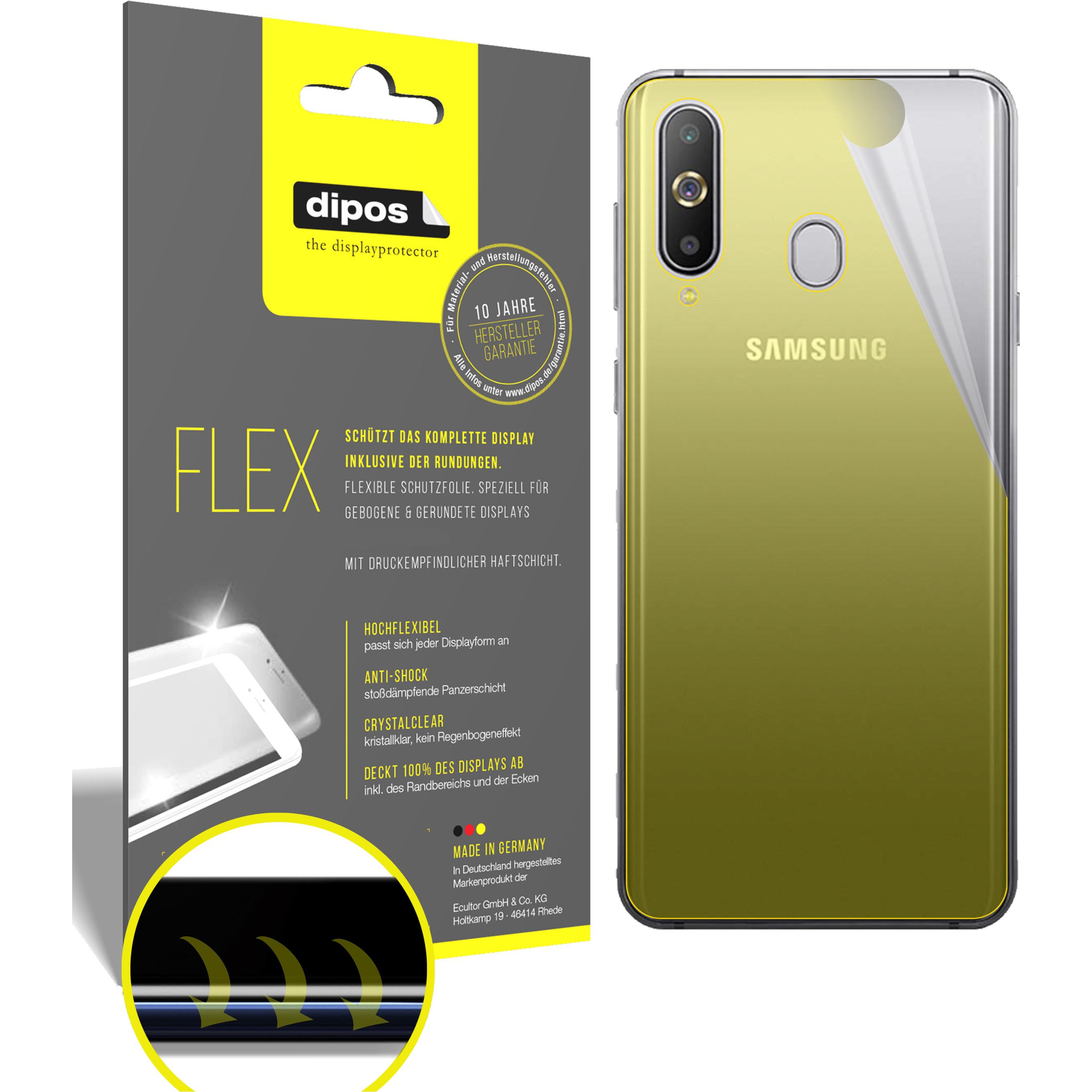 Dipos Displayschutzfolie Full-Cover 3D (2 Stück, Samsung Galaxy A8), Smartphone Schutzfolie, Transparent