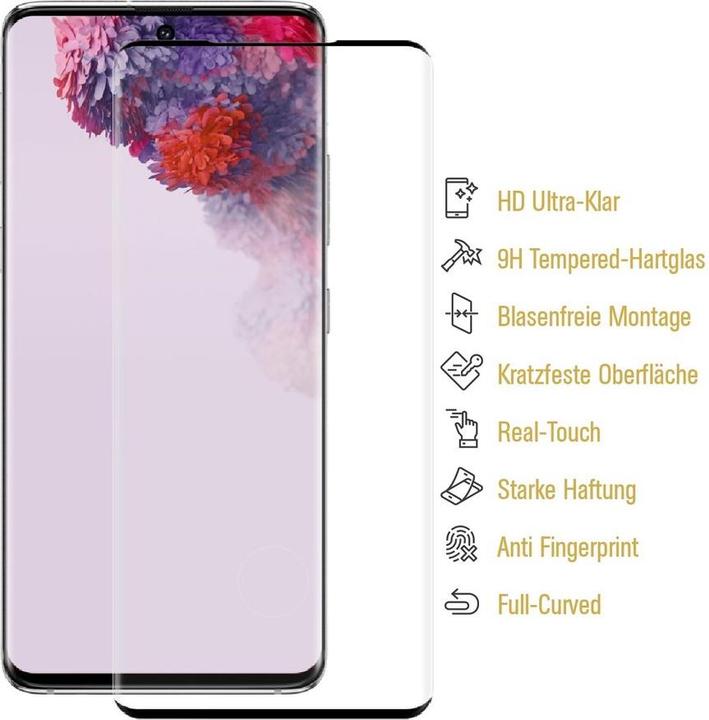 Actual product image Protectorking 6x real tempered 9H armoured glass 3D CLEAR (6 pcs., Samsung Galaxy S20 Ultra)