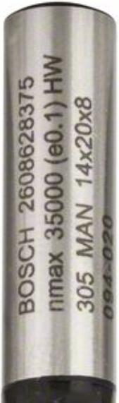 Produktbild Bosch Professional Zubehör Nutfräser, 8 mm, D1 14 mm, L 20 mm, G 51 mm