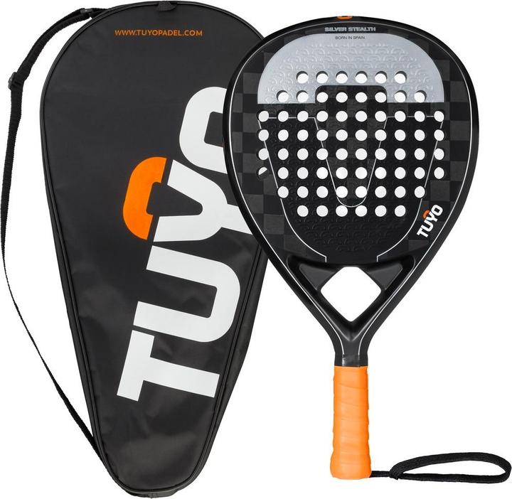 Actual product image Tuyo Silver Stealth Padel Racket