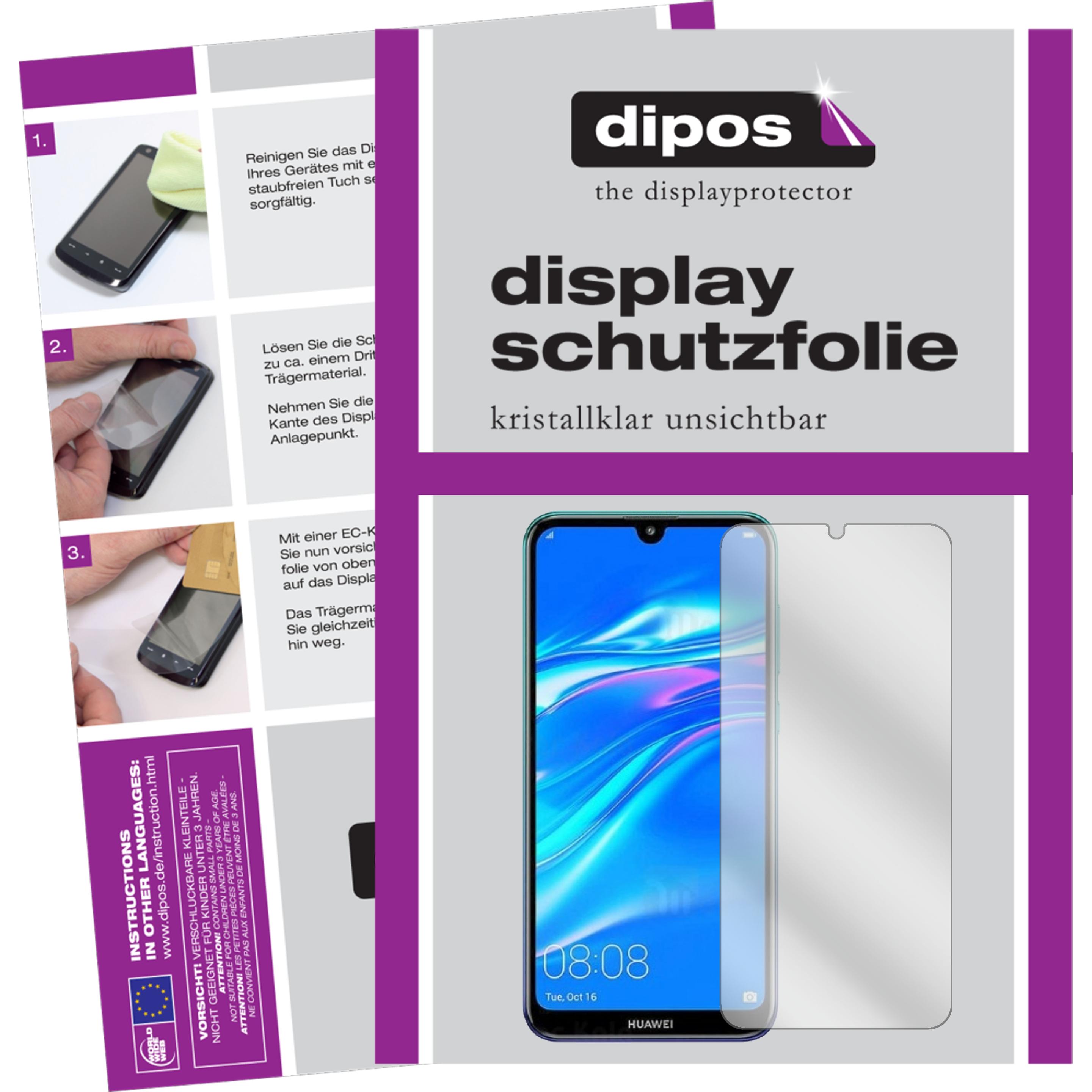 Dipos Displayschutzfolie Crystalclear (6 Stück, Huawei Y7 Pro (2019)), Smartphone Schutzfolie, Transparent