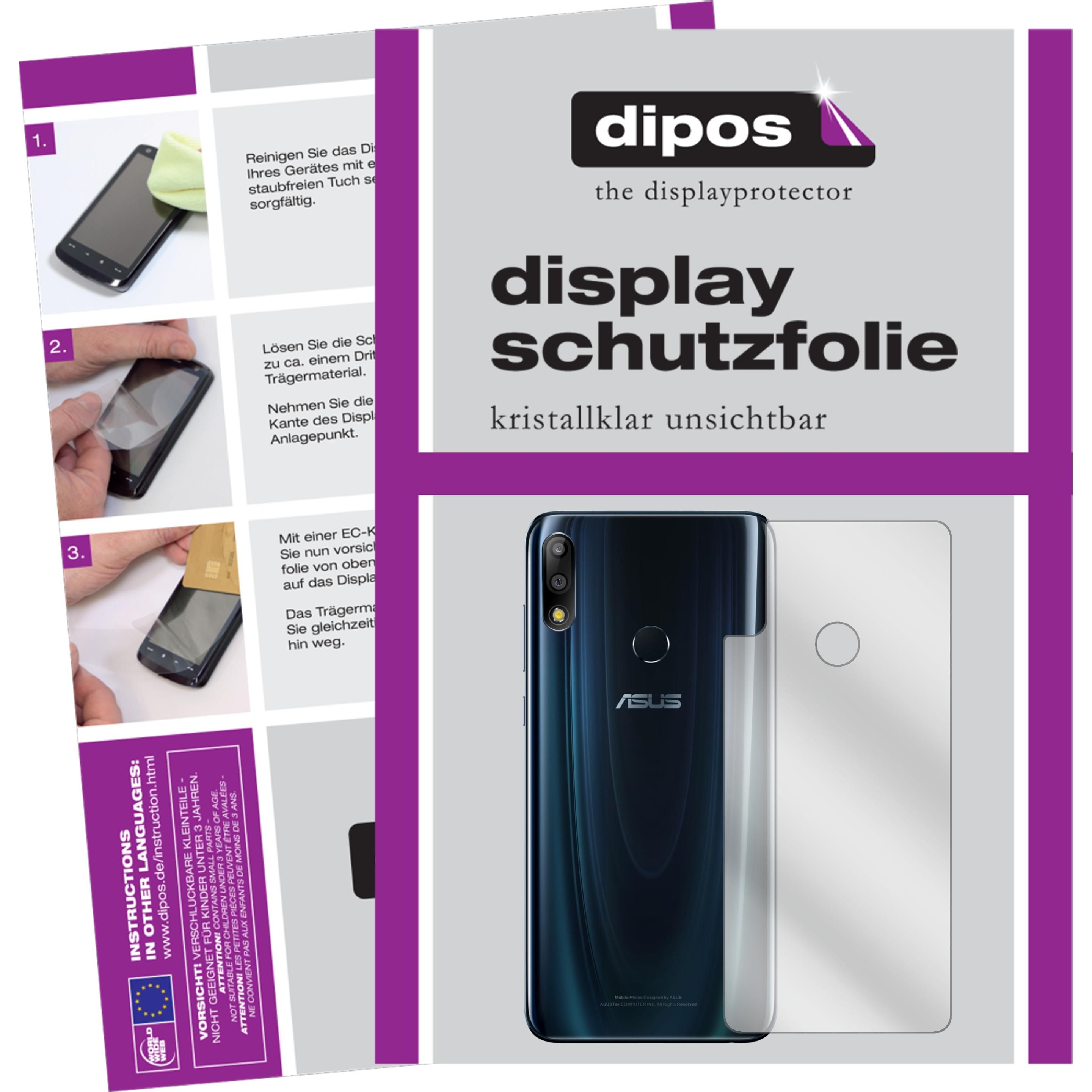 Dipos Displayschutzfolie Crystalclear (1 Stück, Asus Zenfone Max Pro (M2)), Smartphone Schutzfolie, Transparent