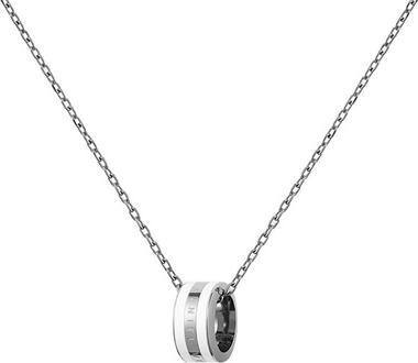 Daniel Wellington - Stylish steel necklace with a circular pendant Emalie DW00400304