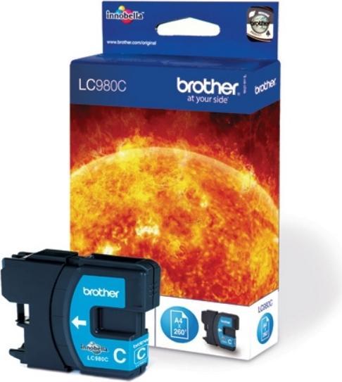 Immagine prodotto Brother LC980C Cartuccia d'inchiostro ciano 260 pagine ISO/IEC 24711 55 ml Ciano DCP 145 C (C)