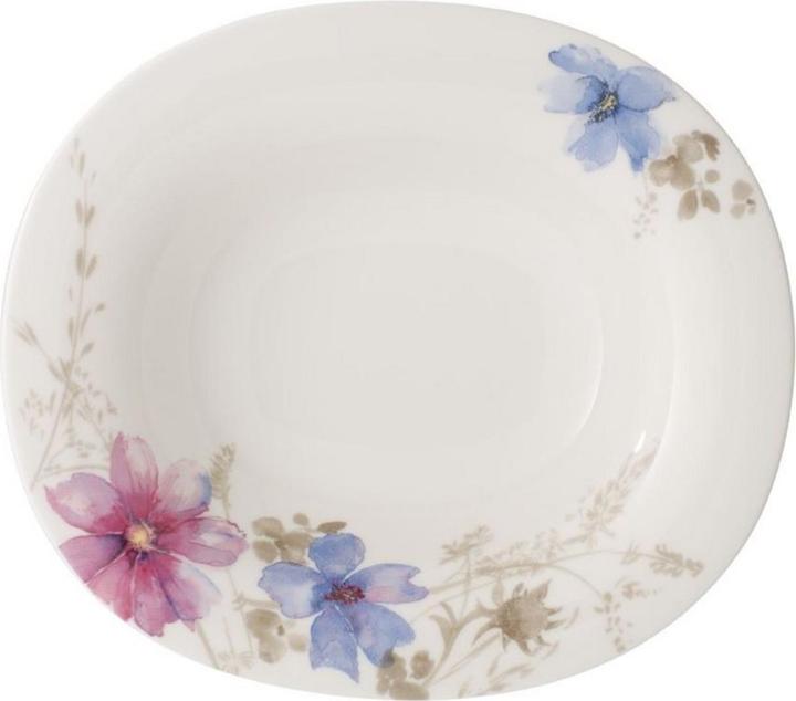 Produktbild Villeroy & Boch Suppenteller oval Mariefleur Gris Basic (1x, 24 cm)