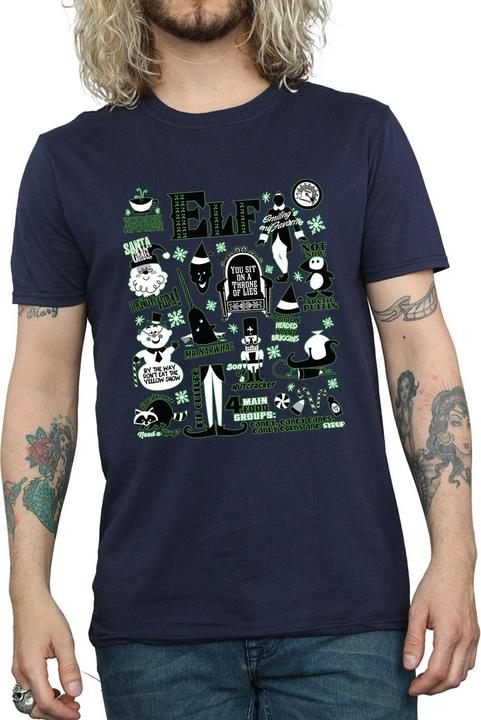 Produktbild Elf Infographic Poster TShirt (S)