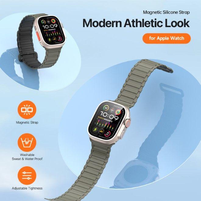 Produktbild Dux Ducis KJ Armband (42 mm, 45 mm, 44 mm, 49 mm, Silikon, Apple Watch Ultra 2, Apple Watch Series 8, Apple Watch Ultra, Apple Watch Series 5, Apple Watch Series 7, Apple Watch Series 6, Apple Watch Series 3, Apple Watch Series 4, Apple Watch SE, Apple Watch Series 9)