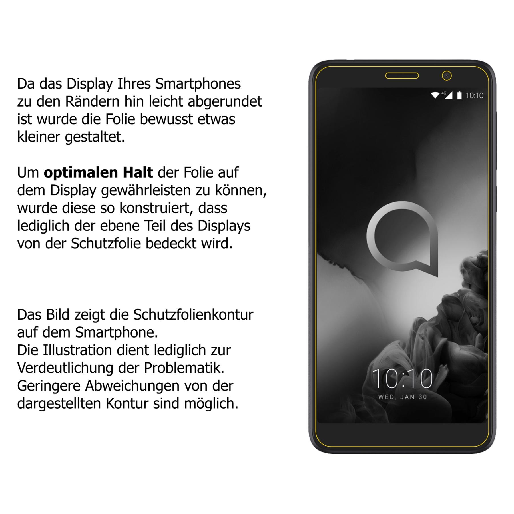 Alcatel Idol 4S (6070K) // 3X Pellicola Protettiva Cristallina Per