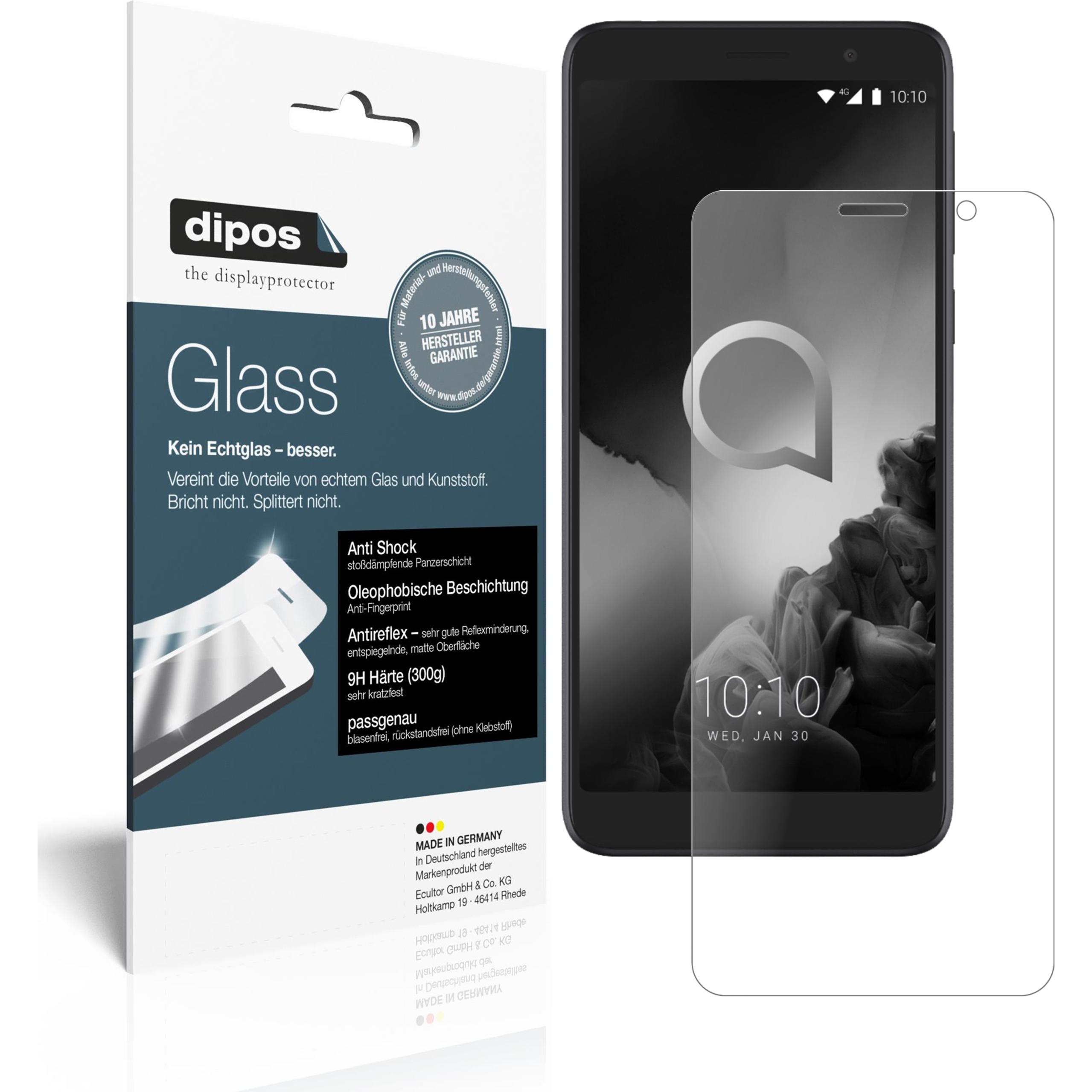 Dipos Displayschutz Anti-Shock (2 Stück, Alcatel 1X (2019)), Smartphone Schutzfolie, Transparent