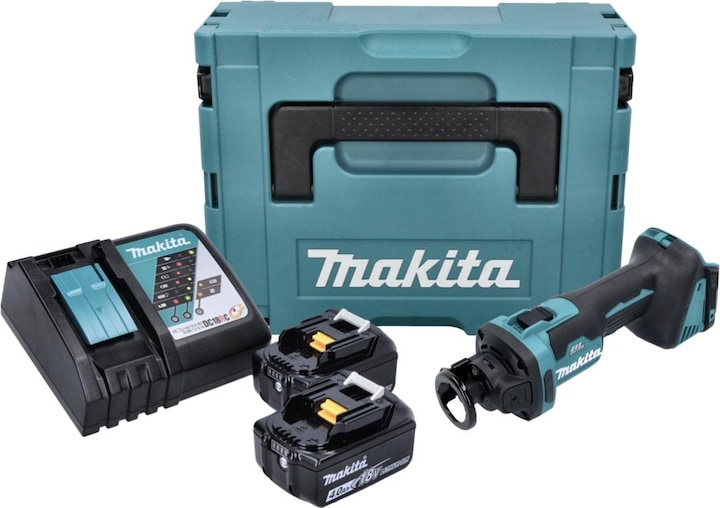 Actual product image Makita DCO 181 RMJ Battery Rotary Cutter 18 V 32000 rpm Brushless + 2x Battery 4,0 Ah + Charger +