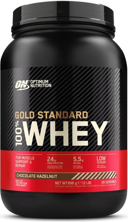 Optimum Nutrition Gold Standard 100% Whey (Schokolade und Haselnuss, 1 Stk., 896 g)