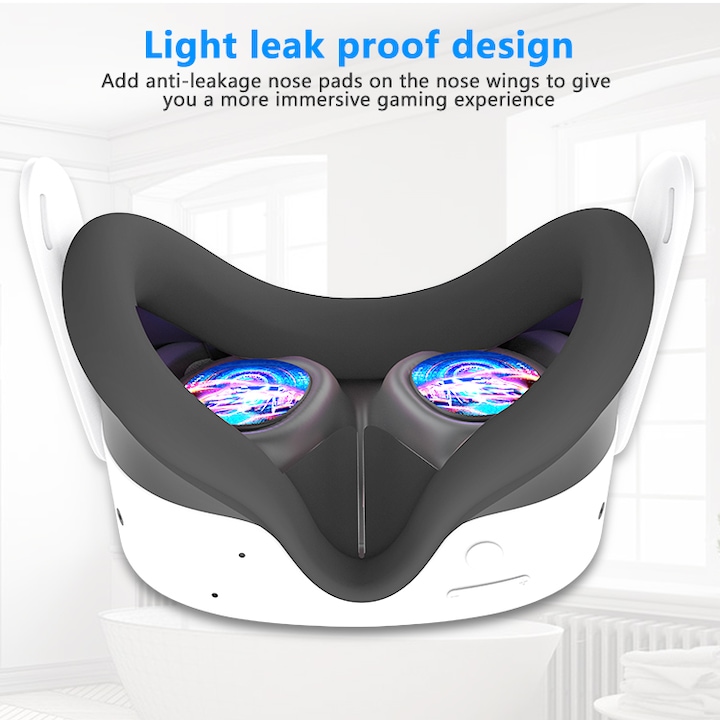 Immagine prodotto Ueli Express Meta Quest 3s Maschera per gli occhi con attacco in silicone anti-sudore
