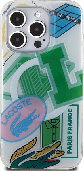 Produktbild Lacoste LCHMP15LUPAN iPhone 15 Pro 6.1" zielony/green hardcase Double Layer Patch MagSafe (Apple iPhone 15 Pro)