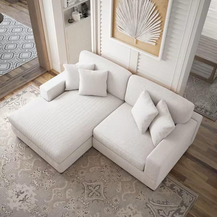 Produktbild HTI-Living Couch mit Ottomane Links Xenia Beige (Ecksofa)