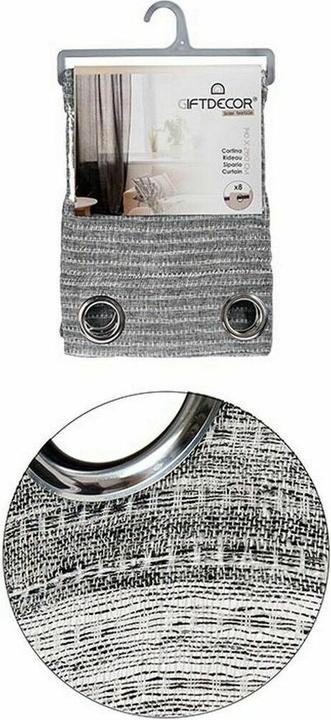 Image du produit Gift Curtain 140 x 260 cm Grey (6 Units) (140 x 260 cm)
