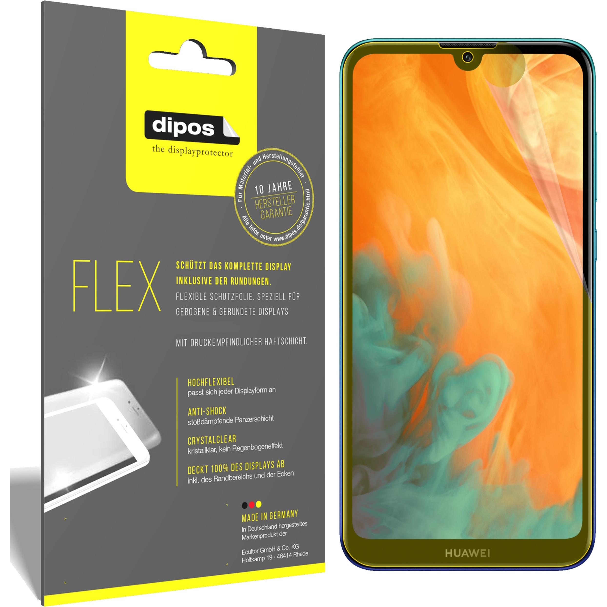 Thumbnail - Dipos Displayschutzfolie Full-Cover 3D (2 Stück, Huawei Y7 (2019)), Smartphone Schutzfolie, Transparent