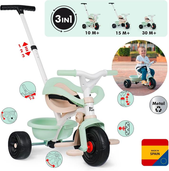 Produktbild Smoby Be Fun Comfort Tricycle
