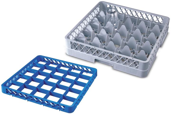 Produktbild GN Schalen Gläser Spülkorb 25 Fächer 4 Aufsatz max Glas H24.9cm D8.8cm