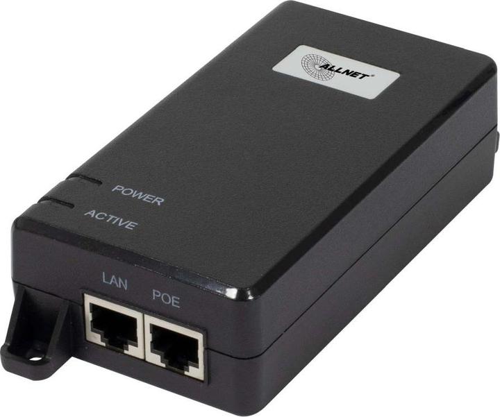 Allnet PoE injector 1G/2.5G/5G PoE & PoE bt (15.4W/30W/60W) / plastic housing / ALL-PI102-BT60-5G (802.3af (PoE), 802.3at (PoE+), 802.3bt (PoE++), 60 W)