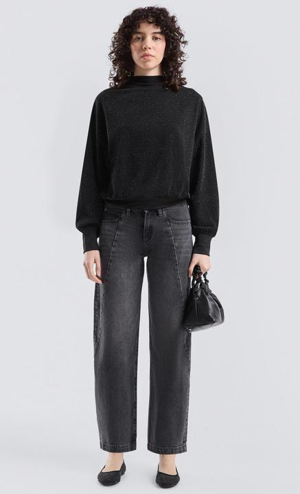 Produktbild s.Oliver Sweatshirt Glitzer-Sweatshirt (M)