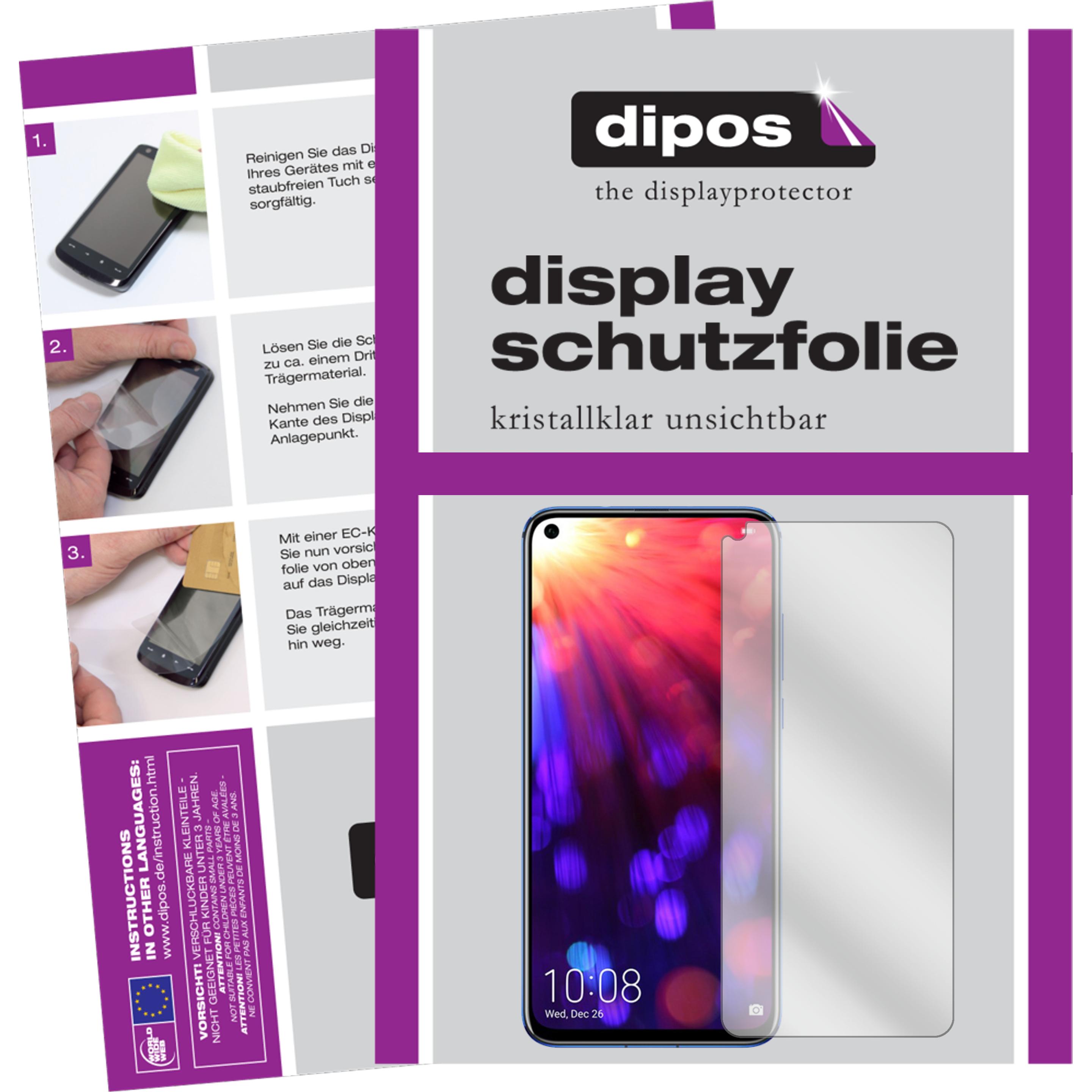 Dipos Displayschutzfolie Crystalclear (5 Stück, Honor View 20), Smartphone Schutzfolie, Transparent