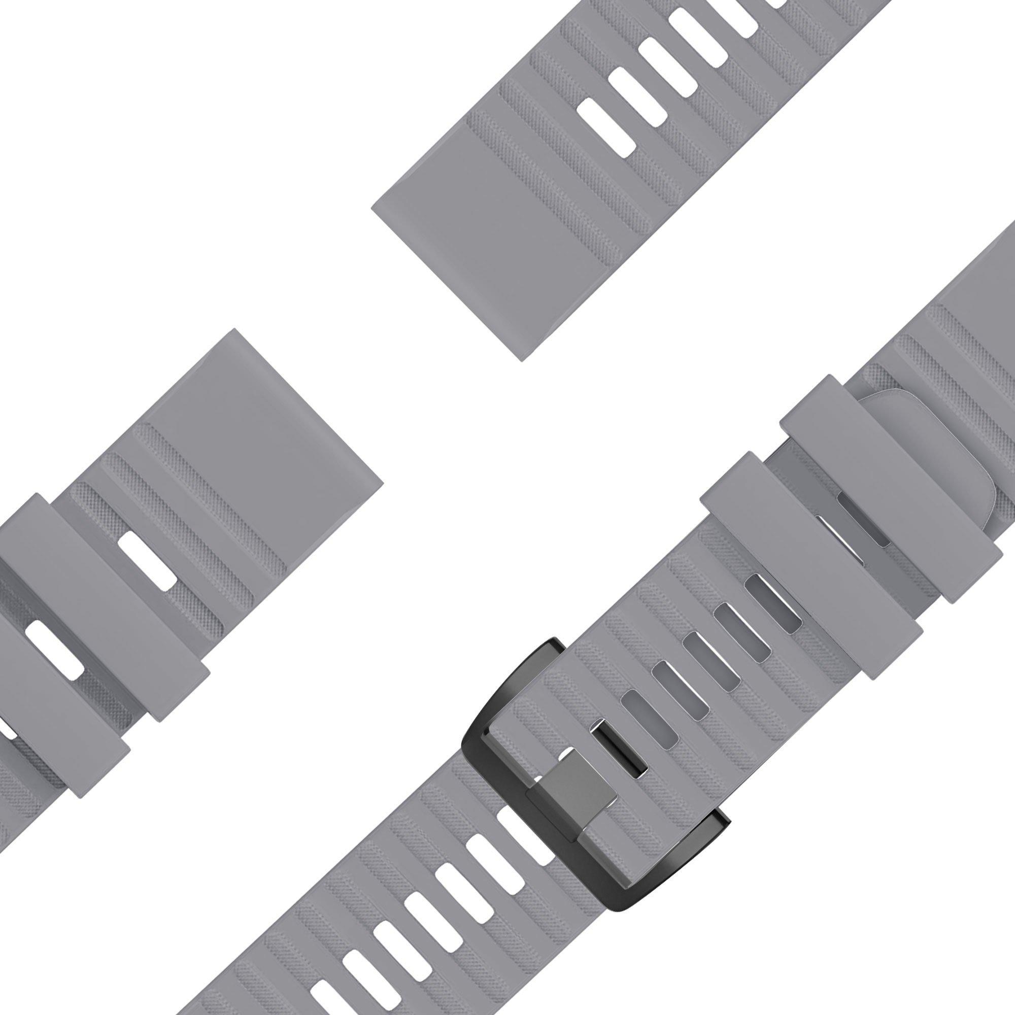 Thumbnail - Bandz Silikonarmband (Silikon, fenix 5), Uhrenarmband, Grau