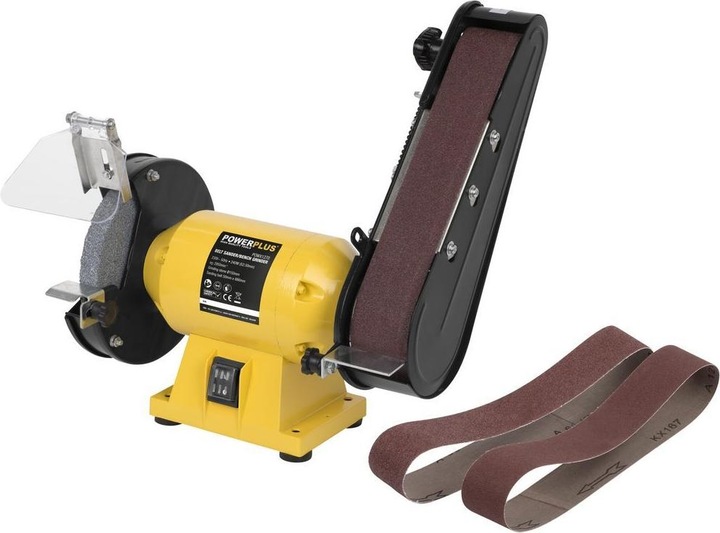 Powerplus Kombi-Schleiftisch-Schleifer 240W - 3 Acc. (Bandschleifer, 240 W)