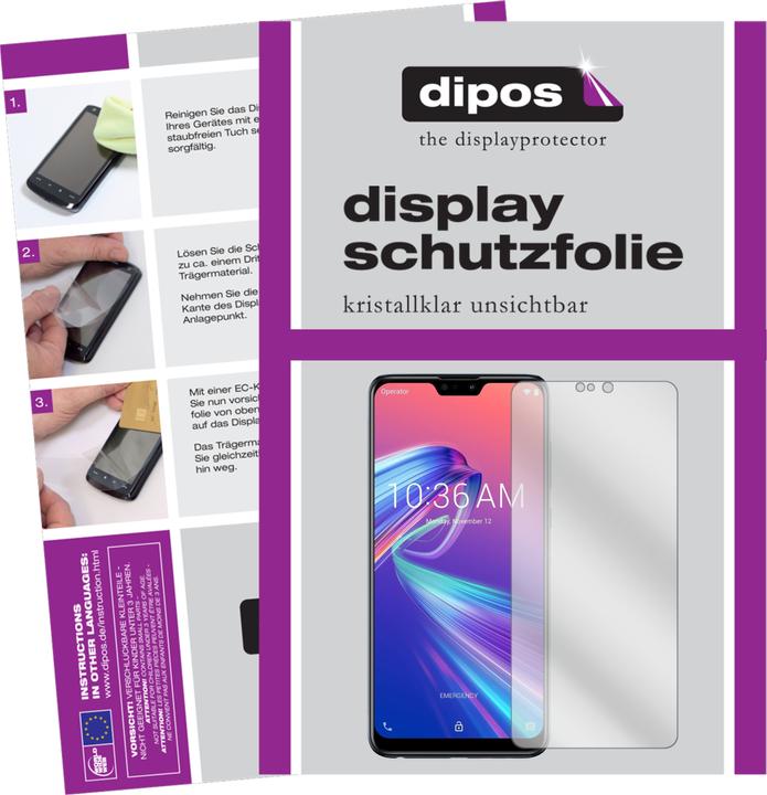 Pellicola Protettiva per Asus ZenFone Max Pro M2 posteriore Protezione Claro