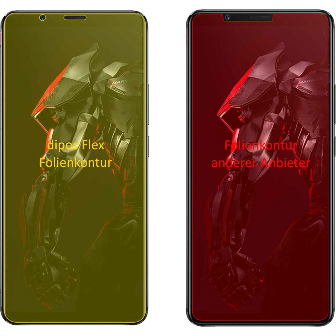 Thumbnail - Dipos Displayschutzfolie Full-Cover 3D (2 Stück, Nubia Red Magic Mars), Smartphone Schutzfolie, Transparent