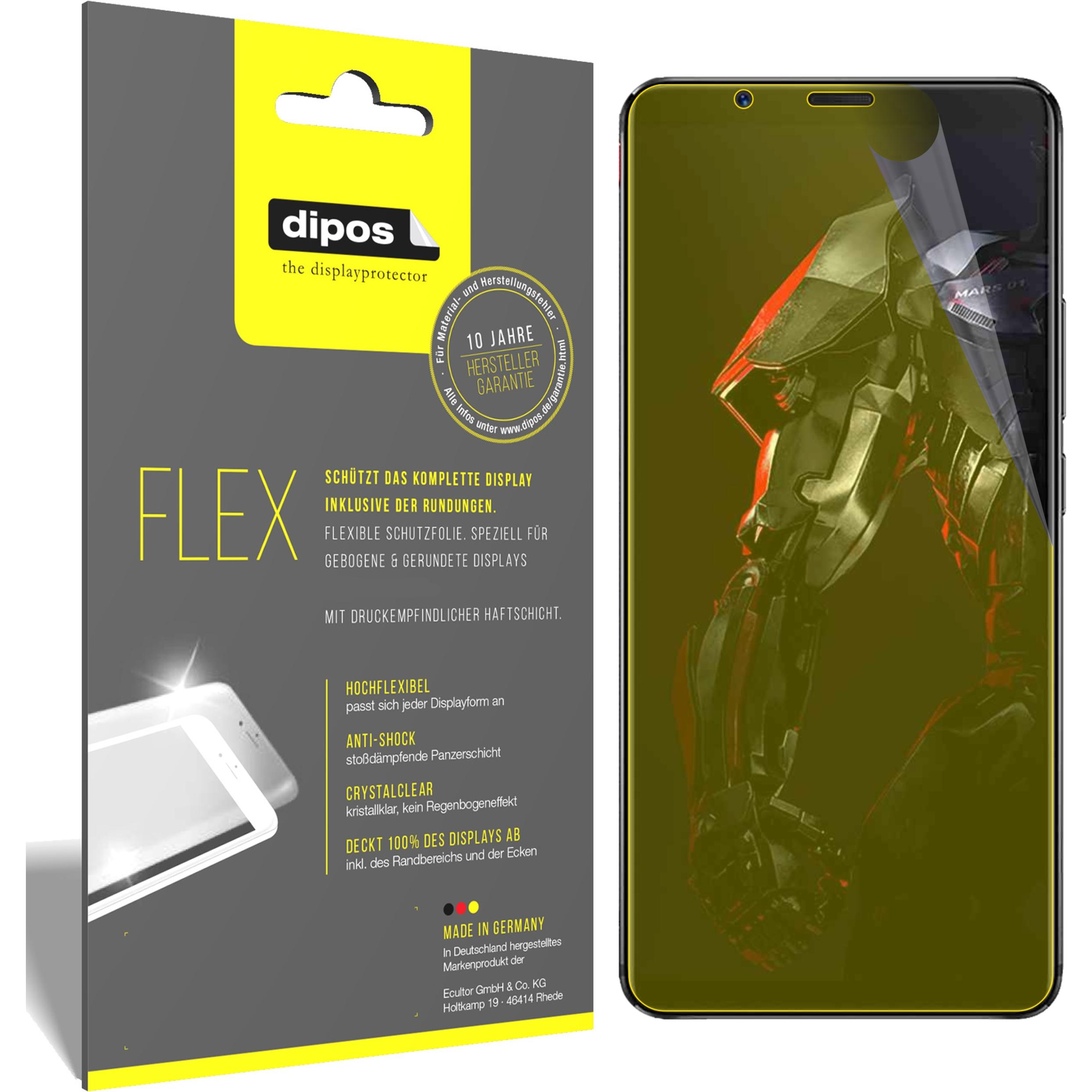 Dipos Displayschutzfolie Full-Cover 3D (2 Stück, Nubia Red Magic Mars), Smartphone Schutzfolie, Transparent
