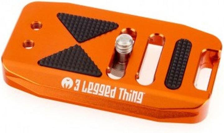 3 Legged Thing 70mm Base Plate with screen slope and strap connector. Compatible with Arca Swiss Koper (Stativ Schnellwechselplatte)