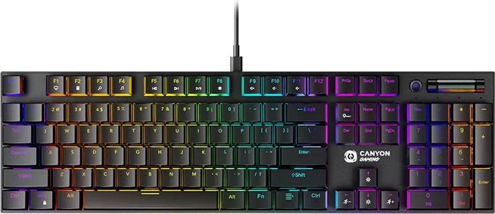 Produktbild Canyon Cometstrike GK-55, 104keys Mechanical keyboard, 50million times life, GTMX red switch, RGB (US, Kabelgebunden)