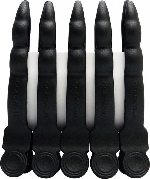 Goldwell Color & Sectioning Clips Schwarz (5 Stück) (Schwarz)