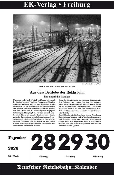 Produktbild DeutscherReichsbahnKalender2026