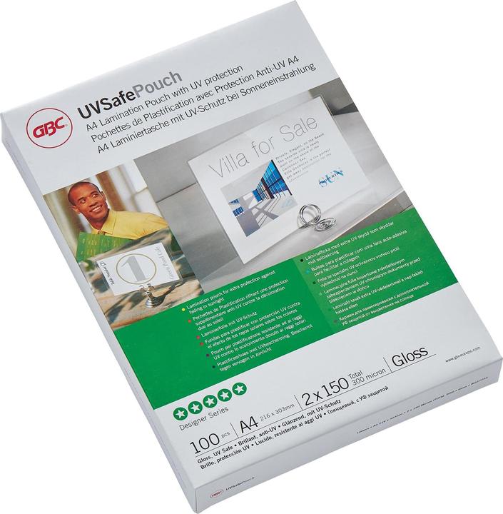 Image du produit GBC Pochette de plastification résistante aux UV (A4, 100 pcs, 300 µm)