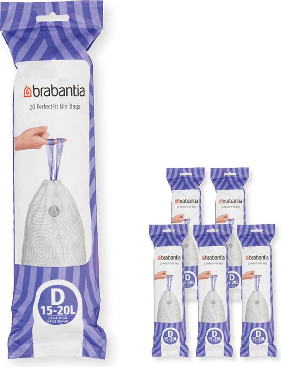 Immagine prodotto Brabantia Borse PerfectFit (120 x, 20 l)