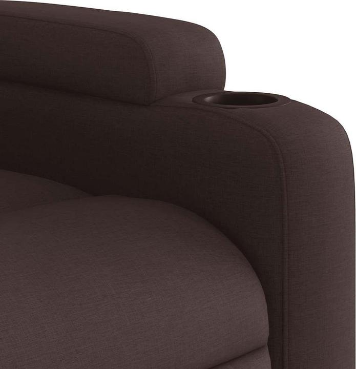 Immagine prodotto vidaXL Sedia da massaggio in tessuto marrone scuro,Colore: Marrone scuro,Materiale