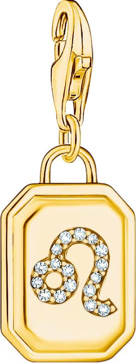 Image du produit Thomas Sabo Charm pendentif signe du zodiaque lion avec pierres plaqué or (Argent 925)
