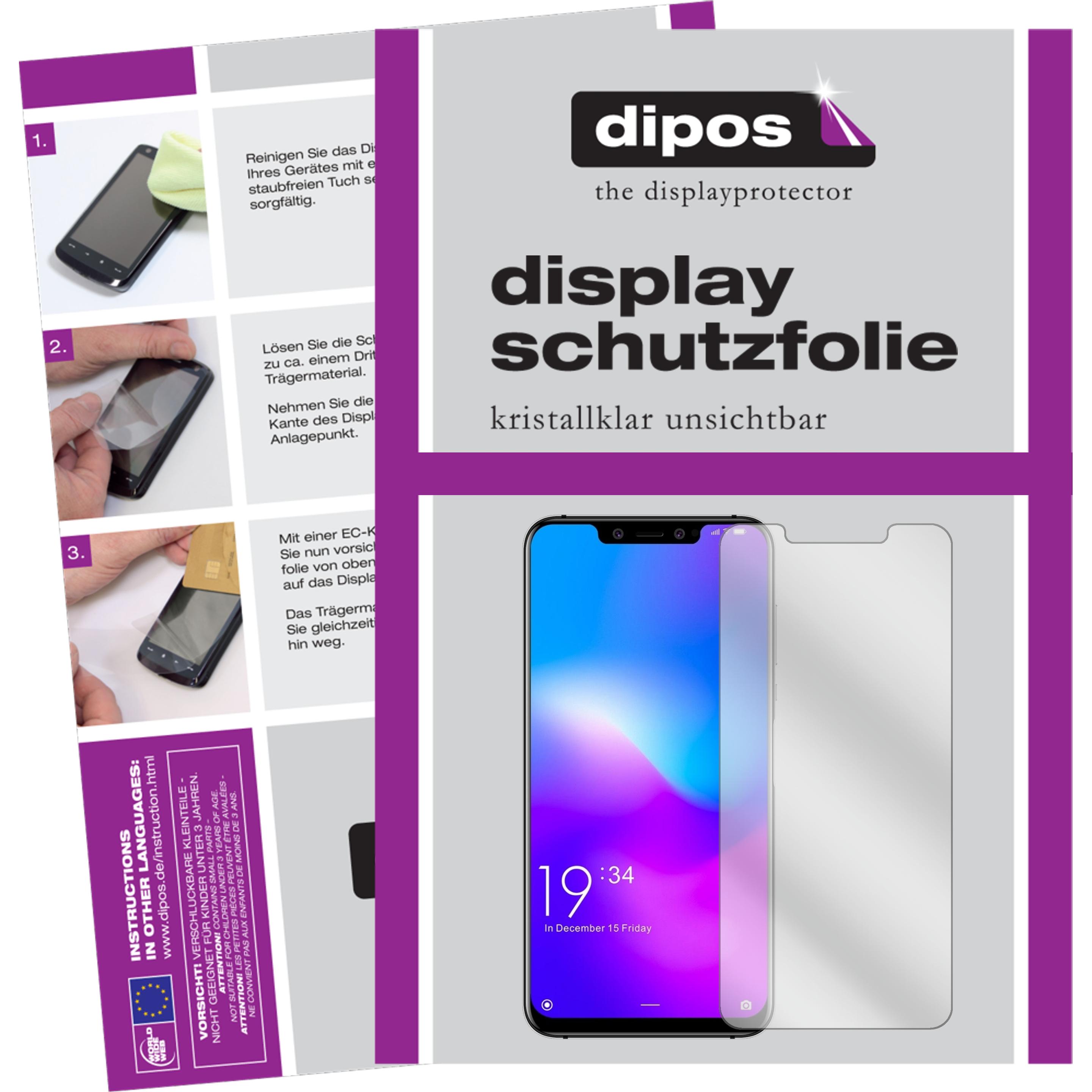 Dipos Displayschutzfolie Crystalclear (4 Stück, Elephone A5), Smartphone Schutzfolie, Transparent