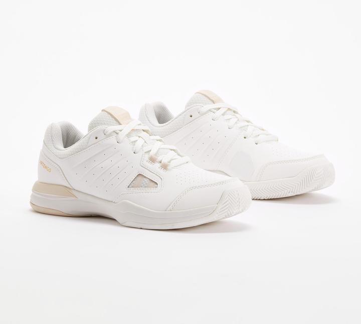 Produktbild Artengo Damen-Tennisschuhe Sandplatz Ts500 Weiss Beige (37)