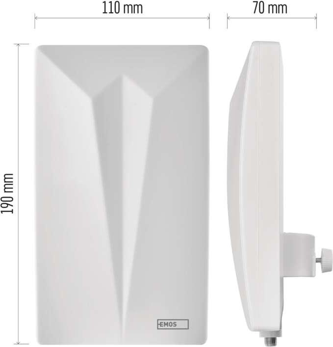 Image du produit Emos Antenne universelle VILLAGE CAMP-V400, DVB-T2, FM, DAB, filtre LTE/4G/5G (DVB-T2, DVB-T, DAB+)