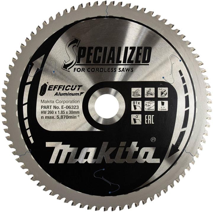 Produktbild Makita Sägeblatt 260x1,5x30, 81Z EFFICUT