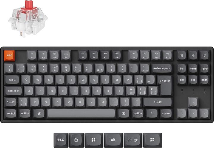 Image du produit Keychron K8 Max (CH, Filaire, Sans fil)