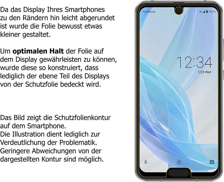 Produktbild Dipos Displayschutzfolie Crystalclear (2 Stk., Sharp Aquos R2 Compact)