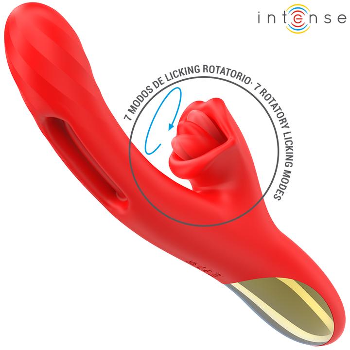 Immagine prodotto Intense - Jessica Multifunktionsvibrator Klitorisstimulation 24,8 cm Rot