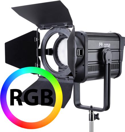 Actual product image Falcon Eyes RGB LED Fresnel Spot Dimmable DM2 200W