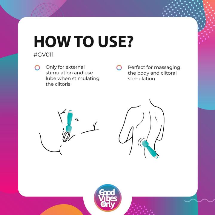 Actual product image Good Vibes Only Aida Massagestab