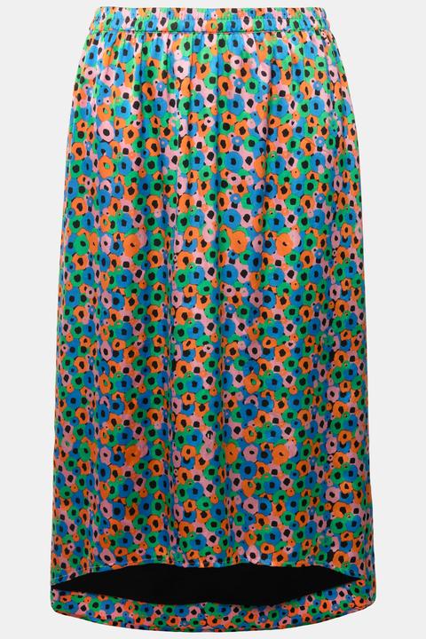 Produktbild Studio Untold Midirock, A-Line, Color Flowerprint, Elastikbund (54)