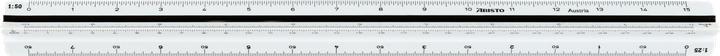 Nutritional values and ingredients Aristo Triangular ruler D, white (Plastic)